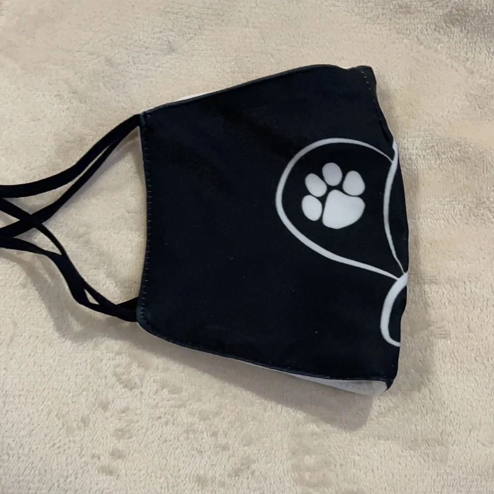 New love and paw face mask